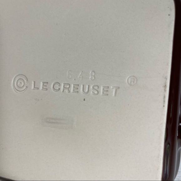 Le Creuset stoneware baking dish square set of 2 glazed finish 0648 and 0650 - Picture 13 of 14